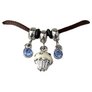 Bella Perlina NEW Cupcake & Crystals Charms for Bracelet or Necklace